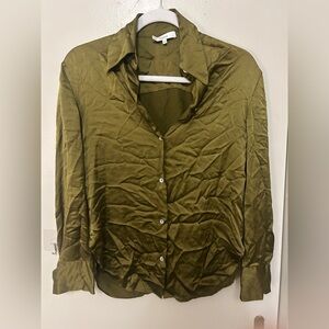 Vince Olive Green Blouse